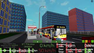 Przejazd Roblox Driver Transport Game 2  Solaris Urbino 18 III W1 8162 Linia 154 [upl. by Harriett]