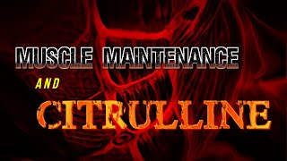 Muscle Maintenance and Citrulline [upl. by Elbring]