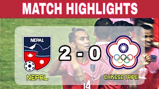 HIGHLIGHTS NEPAL 20 CHINESE TAIPEI • WORLD CUP QATAR 2022 amp ASIAN CUP CHINA 2023 JOINT QUALIFIERS [upl. by Noah342]