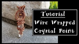 Wire Wrapped Crystal Pendant [upl. by Lynnet]