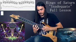 Miles Dimitri Baker  Rings of Saturn  Inadequate Full Lesson [upl. by Medarda]