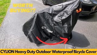 Heavy Duty Outdoor Waterproof Bike Cover Review  CYLION  Worth Buying [upl. by Adnawed]