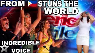 PINAY SINGER Stuns the World on Agt Audition  Simon Cowell Hindi makapaniwala  got talent [upl. by Sidney339]