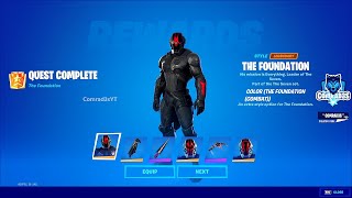 All Foundation Challenges Fortnite  How to Unlock The Foundation Combat Style in Fortnite [upl. by Moyers]