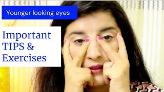 Best Eye Anti aging TIPS amp Exercises to Reduce Dark Circles  Eye Wrinkles with spoonRachna Jintaa [upl. by Atinaj]