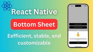 Easy Bottom Sheets for React Native Apps [upl. by Strain]