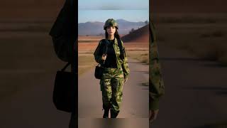 女军人的一生 the life of an army girl soldier life army ai aianimation [upl. by Aramac]