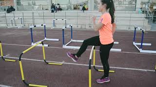 TECNICA DE VALLAS ATLETISMO INICIACION [upl. by Soinski]