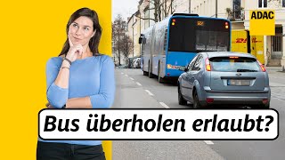 Bus Warnblinker Haltestelle amp Co – Das sind die Regeln  ADAC  Recht Logisch [upl. by Enitram710]