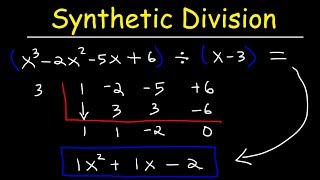 Synthetic Division of Polynomials [upl. by Notlrak]