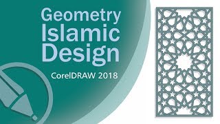 geometric islamic design Tutorial 9 CorelDRAW [upl. by Maril495]