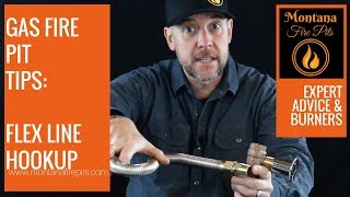 Basic Flex Line Hookup  Installing your Outdoor Gas Fire Pit [upl. by Angell703]