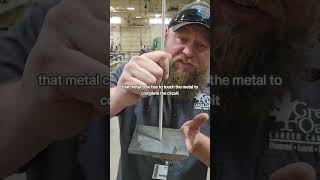 Tip for striking an Arc using stick  SMAW foryoupage welding welder tips tricks [upl. by Thurston]