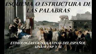 ESQUEMA O ESTRUCTURA DE LAS PALABRAS  ETIMOLOGÍAS GRECOLATINAS  UNAM [upl. by Aihseket]