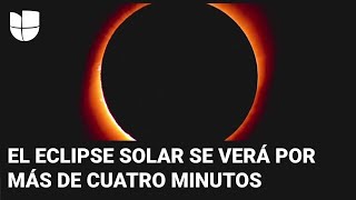 La ciudad de Texas donde se verá la totalidad del eclipse solar por más de cuatro minutos [upl. by Yila519]