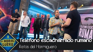 Joaquín González la lía en el teléfono escacharrado rumano quotNo me vacilesquot  El Hormiguero [upl. by Notyal]