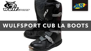 Wulfsport Cub LA Kids Boots  JampS Accessories Ltd [upl. by Charis]