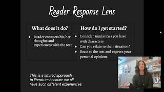 Intro to Literary Lenses  Reader Response [upl. by Samira]