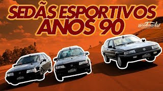 GM VECTRA GSi X FIAT TEMPRA STILE X VW SANTANA SPORT – VR COM RUBENS BARRICHELLO 72  ACELERADOS [upl. by Farrah]