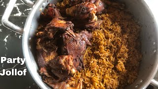 HOW TO COOK THE PERFECT PARTY JOLLOF RICE  Tips to making the most delicious Ghanaian jollof rice [upl. by Anastase]