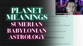 Sumerian and Babylonian Astrology in Practice  Planets in Babylonian Astrology Origins Pt 3 [upl. by Mushro634]