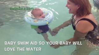 The Baby Swim Neck Ring Float for 3 month not dangerous Benefits baby swimbeacom [upl. by Arabel]