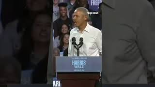 Obama raps one of Eminems most famous verses at a Harris campaign rally [upl. by Dalpe991]