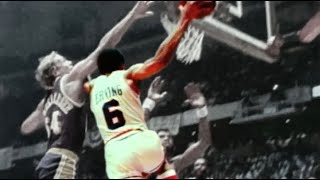 Dr J’s legendary baseline move  ESPN Throwback [upl. by Laoj499]