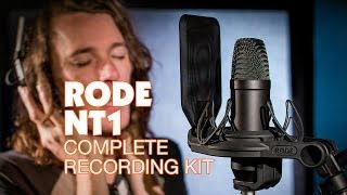 Rode NT1 Microphone Complete Recording Kit Unboxing amp First Look rodemics [upl. by Zul]