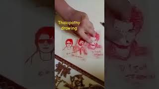 Thalapathi drawing epdi irukunu sollunka frndsthalapathygoat moviedrawingviral shortvlog [upl. by Nnyleuqaj]