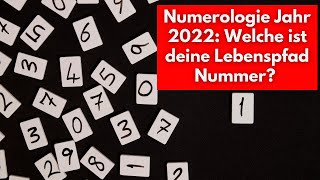 Numerologie Jahr 2022 Welche ist deine Lebenspfad Nummer Kommentiere dein Ergebnis [upl. by Dorreg]