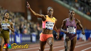 Dina AsherSmith Clocks 3677 To Win Womens 300m At Dr Martin Luther King Jr Collegiate Invite [upl. by Nyrehtac192]