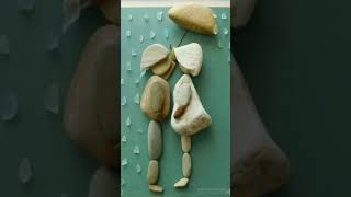 Rock Stone Craft Idea  scraftidea homedecor craftyprojects [upl. by Ketty]