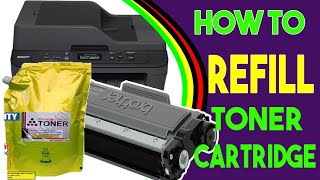 How to Refill Toner Cartridge of Brother DCP L2540DW [upl. by Lohrman]