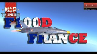 War Thunder France F100D 6kills Gameplay fancythunderWT warthunder [upl. by Ahtoelc996]