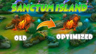 MLBB Optimized Sanctum Island VS OLD Map Ultra Setting [upl. by Hisbe]