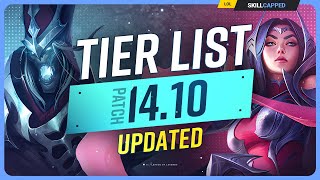 NEW UPDATED TIER LIST for PATCH 1410  League of Legends [upl. by Fraser]