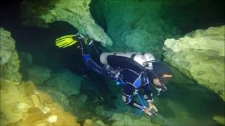 Cenote Diving Dos Ojos El Pit and Angelita [upl. by Aryamoy]