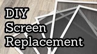 Easy DIY Window Screen Replacement How to Replace Window Screens windowscreen screenreplacement [upl. by Harutek]