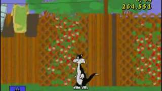 Sylvester and Tweety in Cagey Capers  Mega DriveGenesis Level 2  Domestic Devils 2 [upl. by Siddon387]