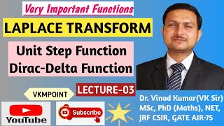 Unit Step Function  DiracDelta Function  Heaviside Unit Function Unit Impulse Function  Laplace [upl. by Nylle]