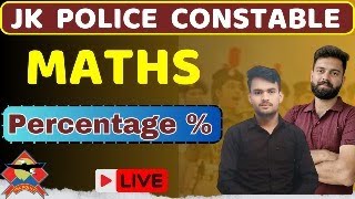 02 Jkp Constable Maths Class  Jkp maths Question Paper percentage [upl. by Llesirg]