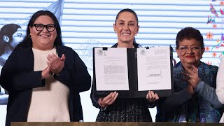 Nuevo decreto garantiza más derechos a las mujeres Conferencia presidenta Sheinbaum [upl. by Ahsikam]