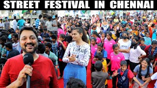 Indha Sunday Street la thaan  Chennai Happy Streets  Street Fest Korattur  Vera Level Vlogs [upl. by Aurore]