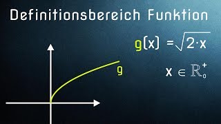 Maximalen Definitionsbereich einer Funktion bestimmen [upl. by Columbyne]