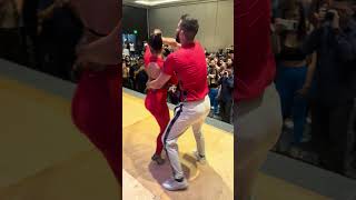 shorts Panagiotis And Myrto Salsa Dance salsadancing dance dancer athens coupledance [upl. by Johnsten431]