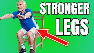 4 Simple Leg Exercises for Seniors Strong Legs at 60 [upl. by Jann]