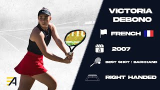 Victoria Debono  FALL 2025  College tennis recruiting video [upl. by Attecnoc689]