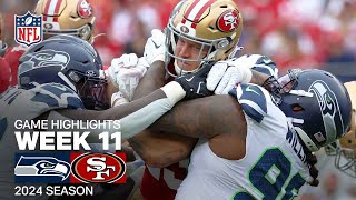 Seattle Seahawks vs San Francisco 49ers Game Highlights  NFL 2024 Season Week 11 [upl. by Michell]