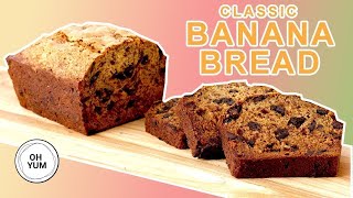 Professional Baker Teaches You How To Make BANANA BREAD [upl. by Eillas]